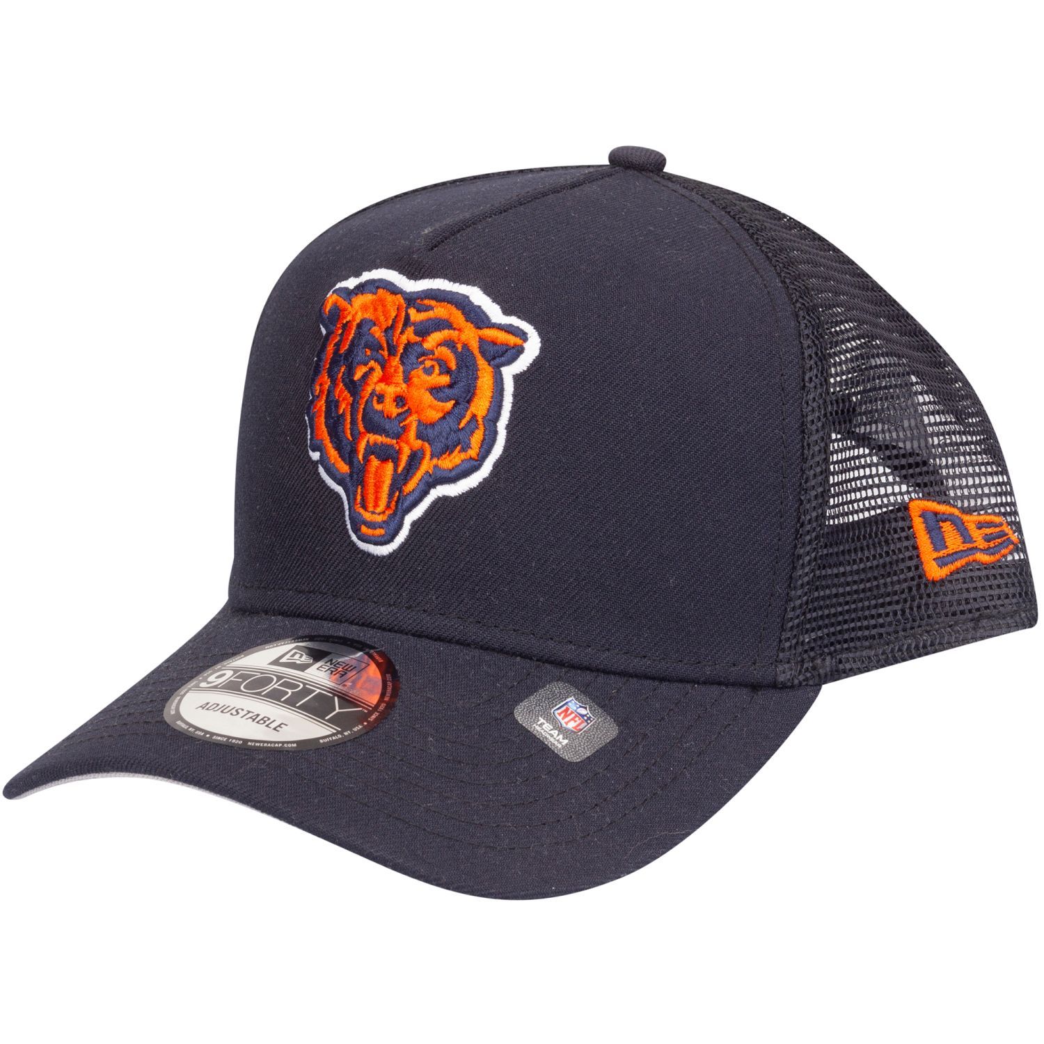 New Era Snapback Mesh Trucker Cap Chicago Bears Head