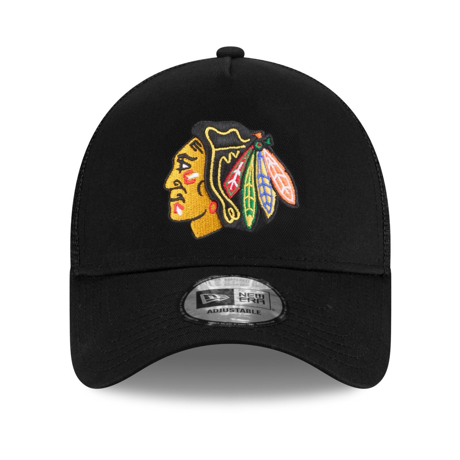 New Era Mesh A Frame Trucker Cap Nhl Chicago Blackhawks