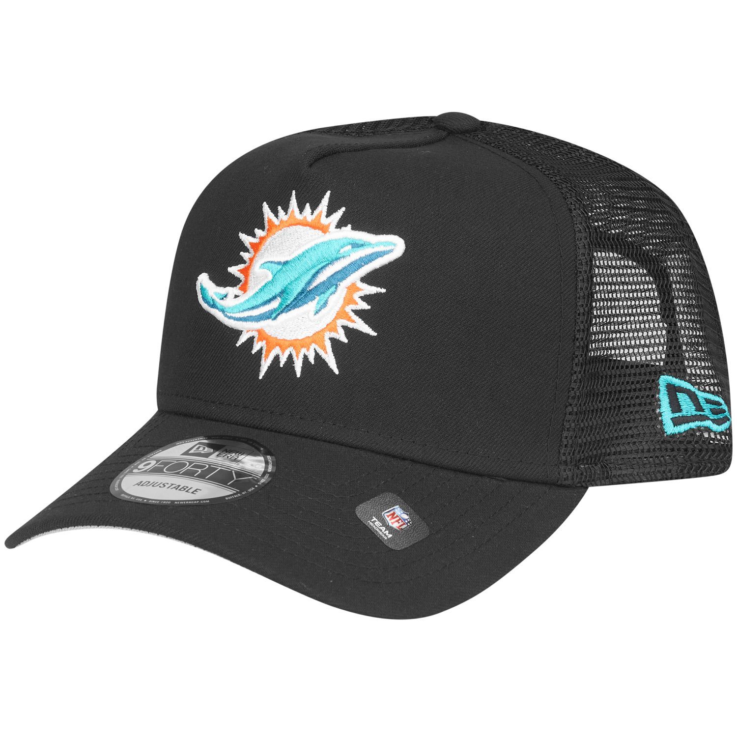 New Era A Frame Snapback Trucker Cap Miami Dolphins