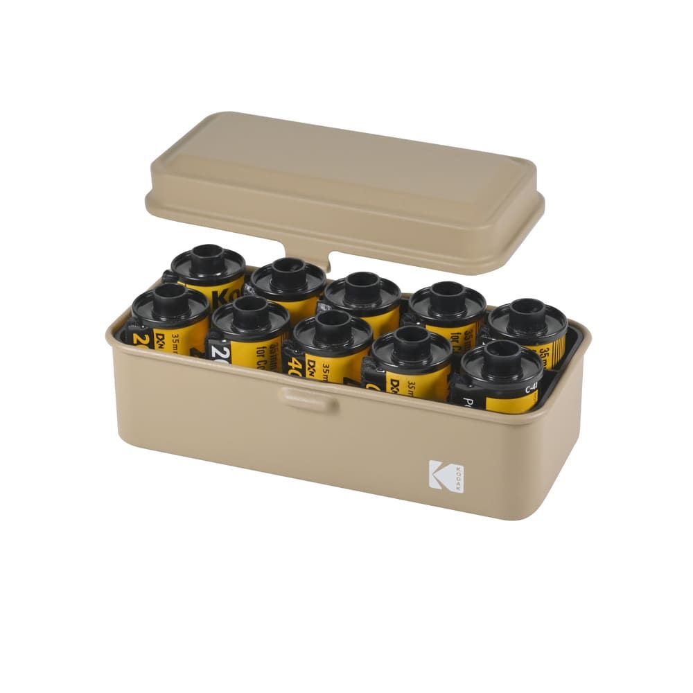 KODAK Film Case 120135 Boîtier Compact en Acier pour 8 Rouleaux de Film 120 ou 10 Rouleaux de Film 135 Capot Amovible Finition Design Moderne Protection Poussière et Humidité - vue 4