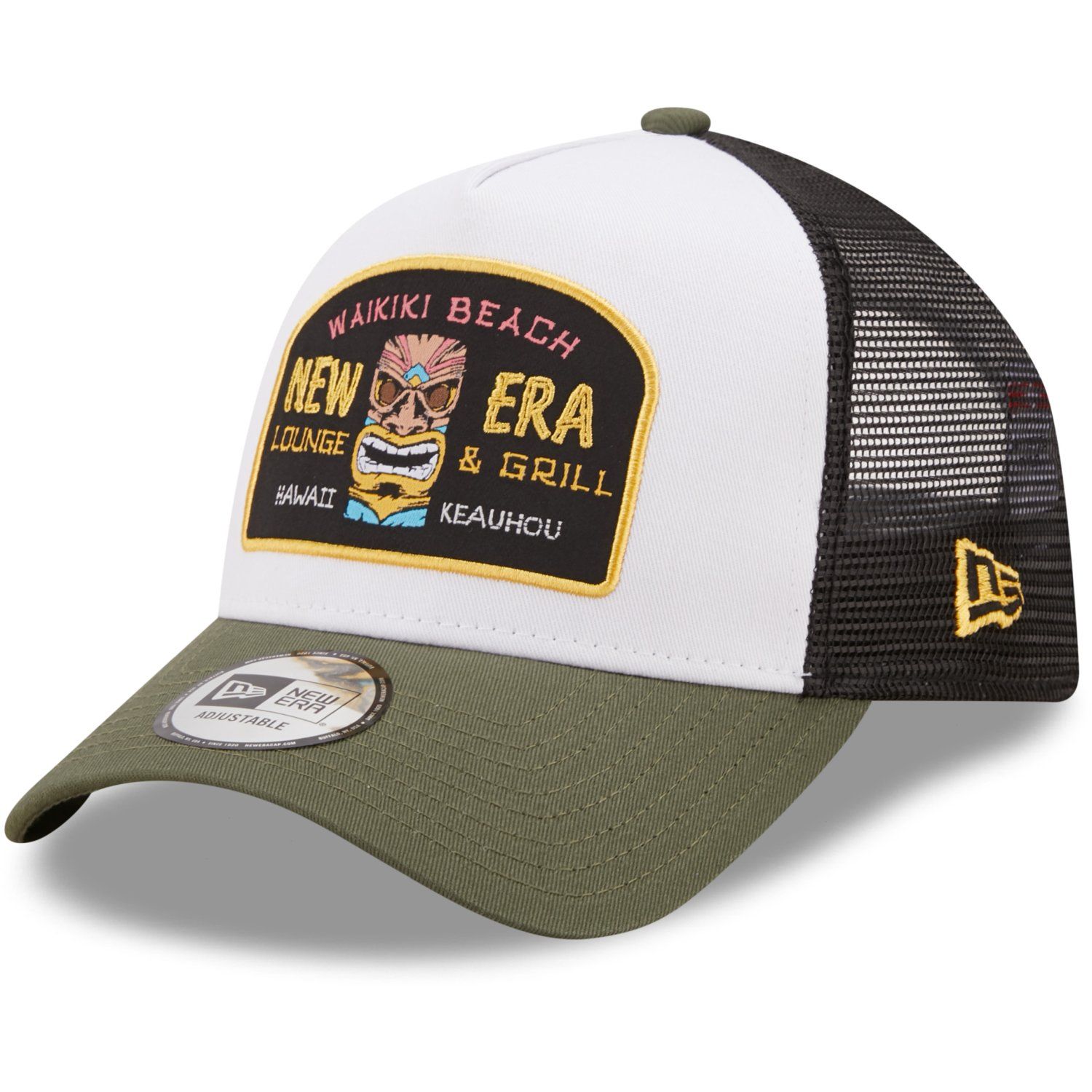 New Era A Frame Trucker Cap Waikiki Beach Hawaii Keauhou