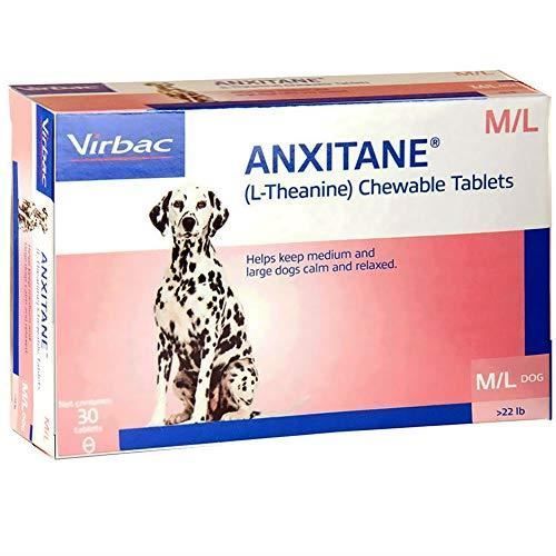 Meilleurs prix pour Virbac Anxitane Tablette Pour Chiens De Plus De 10 Kg - Paquet De 30