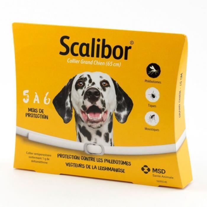 Comparer les prix de Scalibor® Collier Antiparasitaire Pour Chien [1 Collier Grand Chien, 65 Cm]