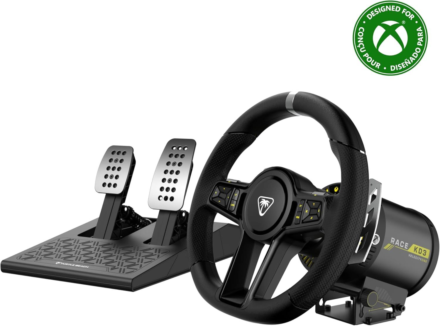 Turtle Beach Velocityone Race Kd3 Volant À Retour De Force Et Entraînement Direct Et Pédales