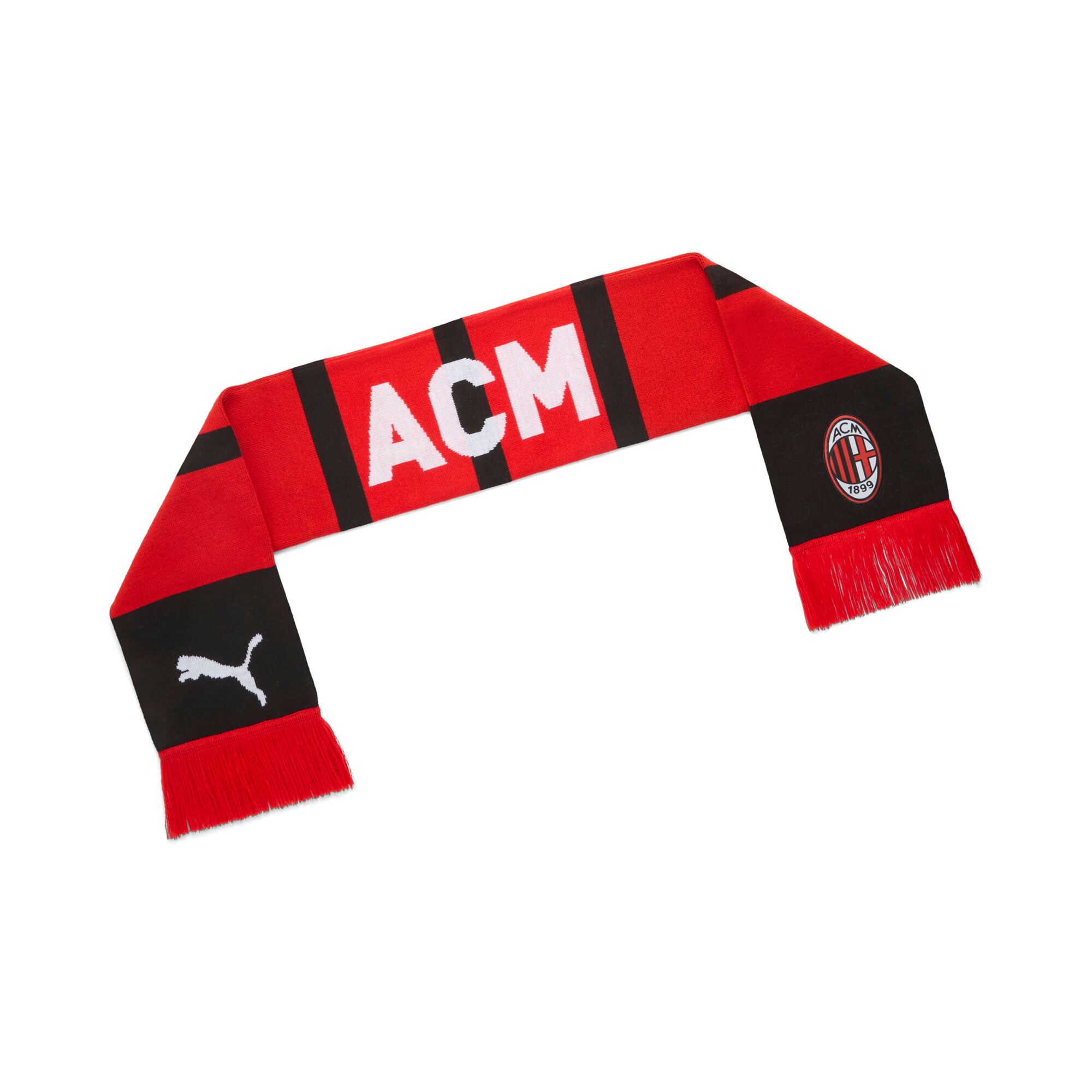 Puma Écharpe Essentials Ac Milan, Accessoires, Rouge/Blanc, Osfa