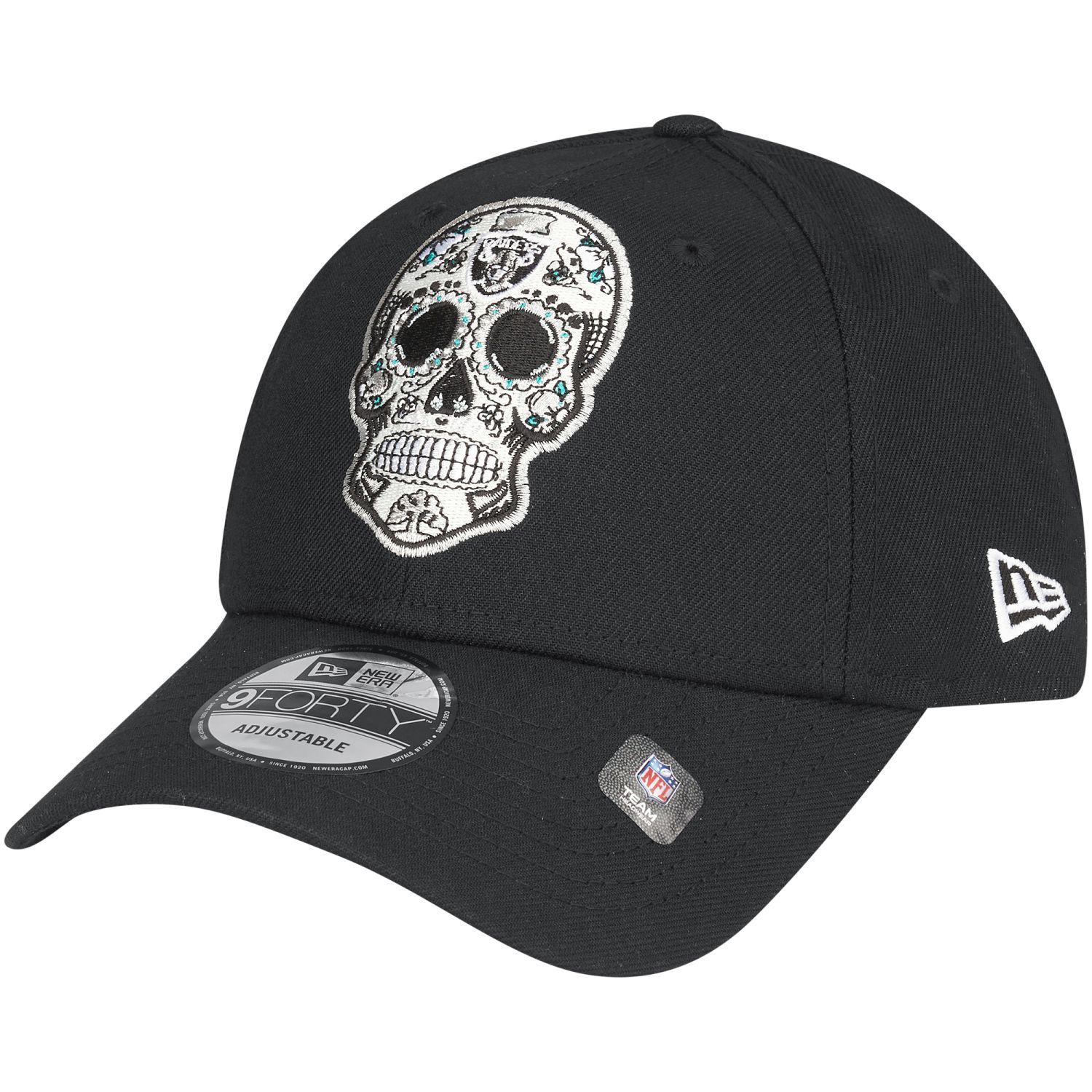 New Era 9forty Snapback Cap Sugar Skull Las Vegas Raiders