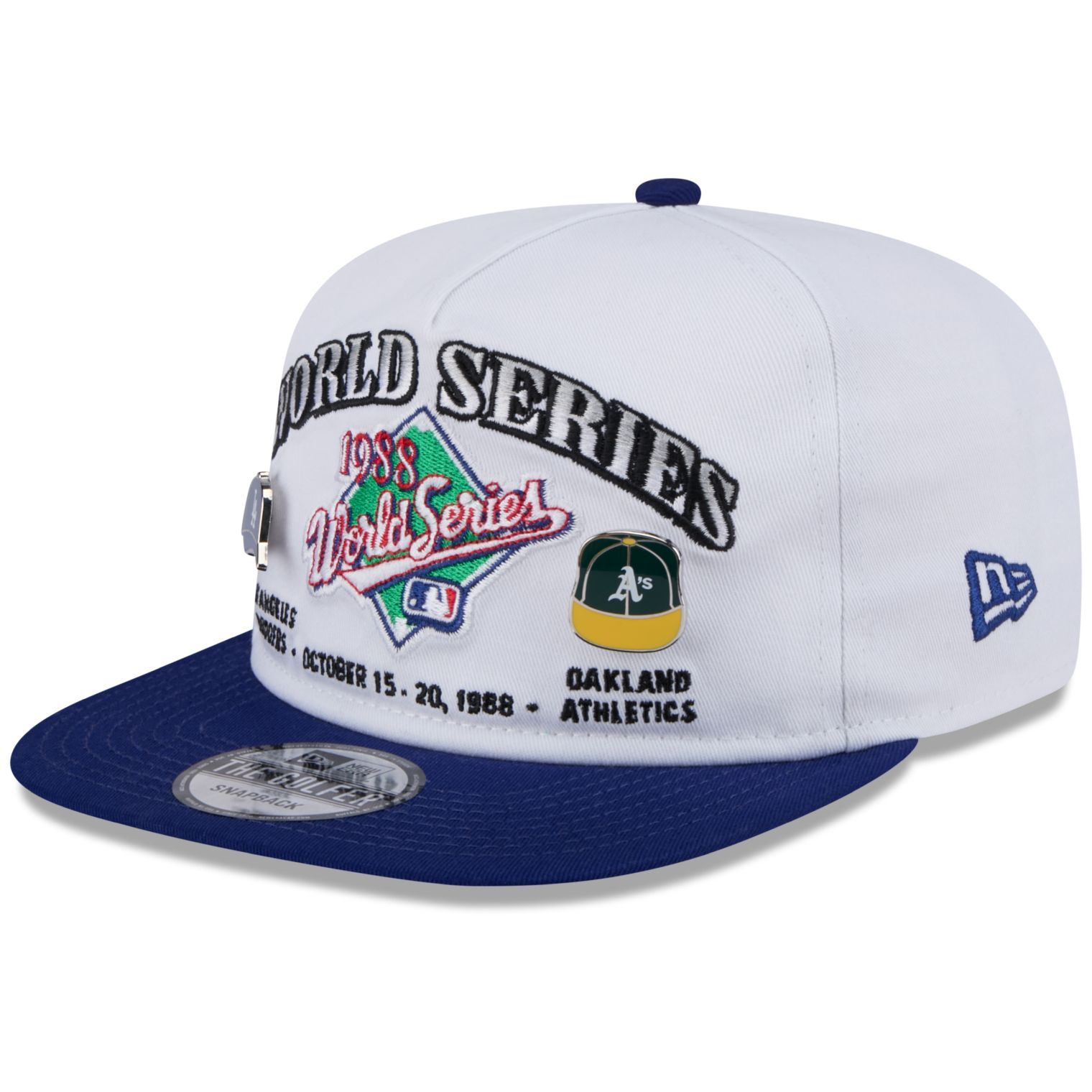 New Era Golfer Cap World Series 1988 Pin Dodgers Athletics