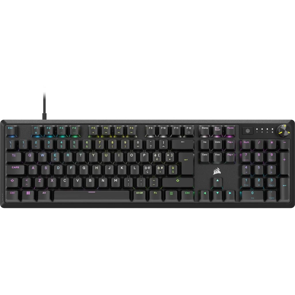 Corsair K70 CORE RGB clavier Jouer USB QWERTY Italien Neuf - vue 4