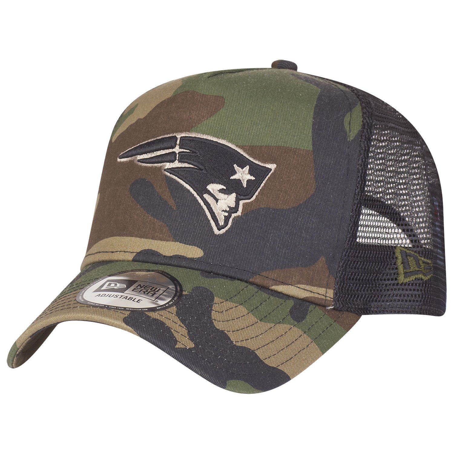 New Era Adjustable Trucker Cap New England Patriots Camo