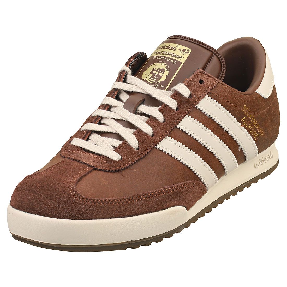 Adidas Baskets Beckenbauer Pour Homme - Cuir Marron - 42 2/3