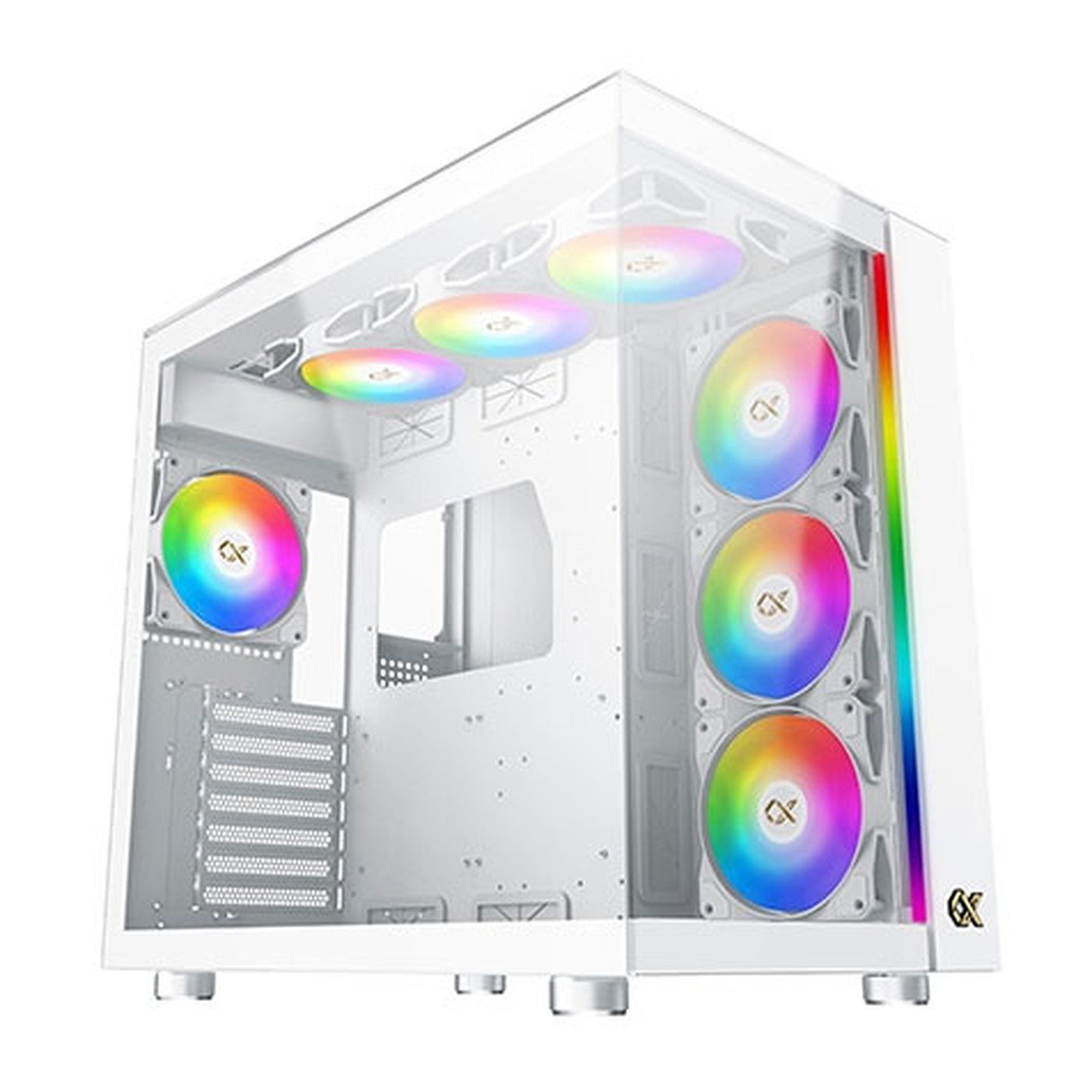 Boitier PC Moyen Tour E ATX Xigmatek Ultra RGB avec panneaux vitrés - vue 2