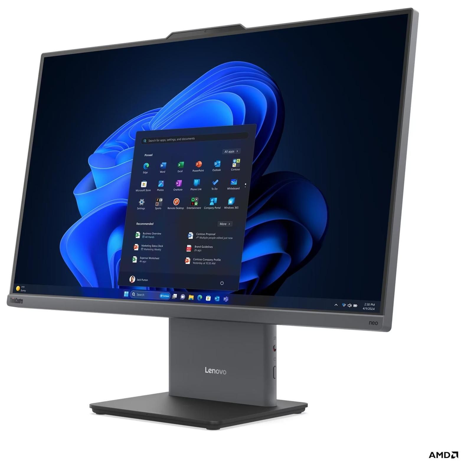 Lenovo ThinkCentre neo 24 Gen 6 13FA 23.8 Ryzen 5 220 3.2 GHz 8 Go RAM AZERTY