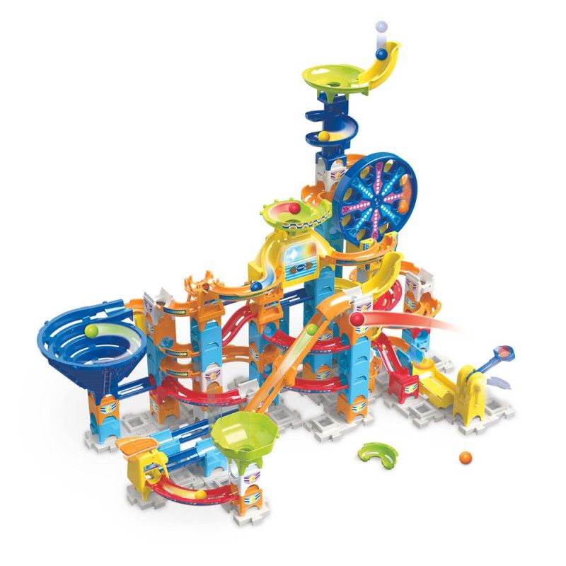VTech Marble Rush Ultimate Set Electronic XL200E Circuit à Billes Géant à Construire 127 Pièces et 10 Billes Jeu de Construction Électronique Cadeau Enfant Dès Contenu en Français - vue 5