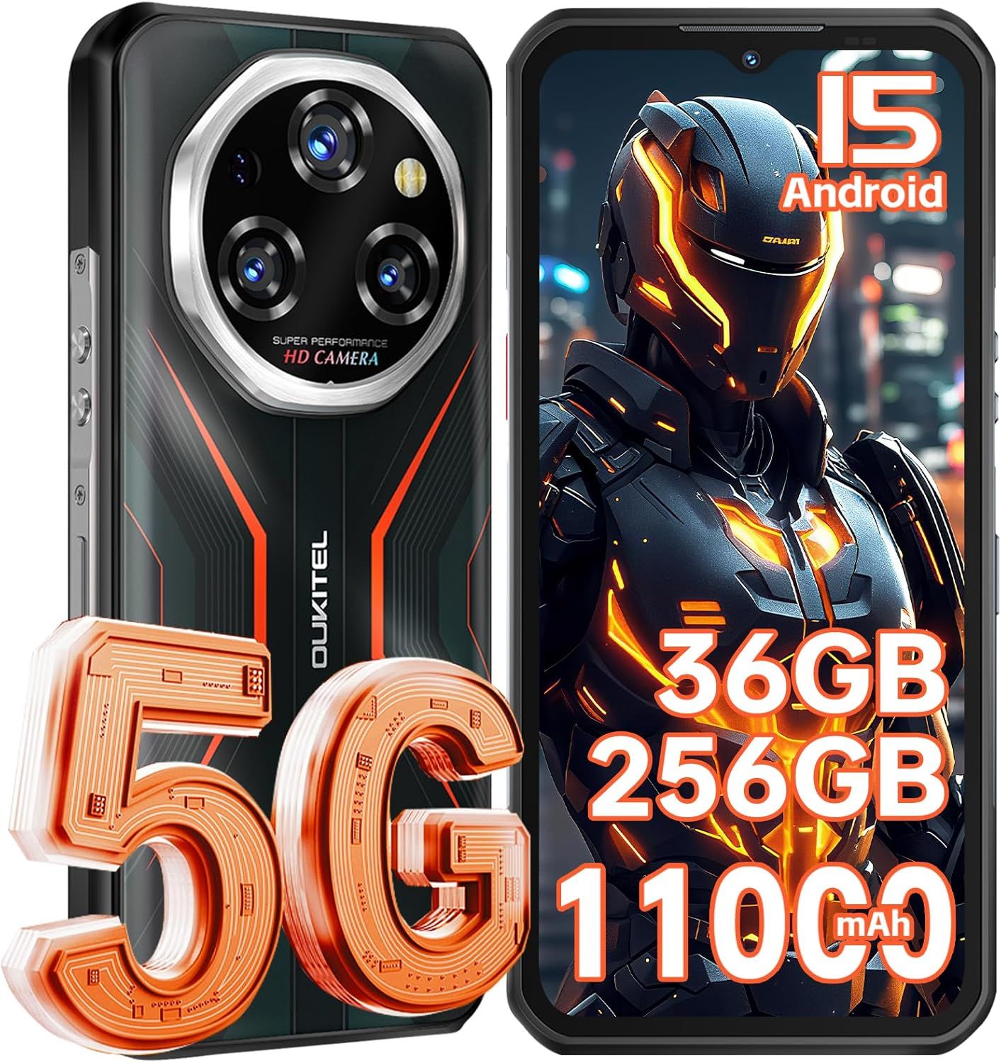 OUKITEL WP55 Pro 5G - Téléphone Incassable - vue 6