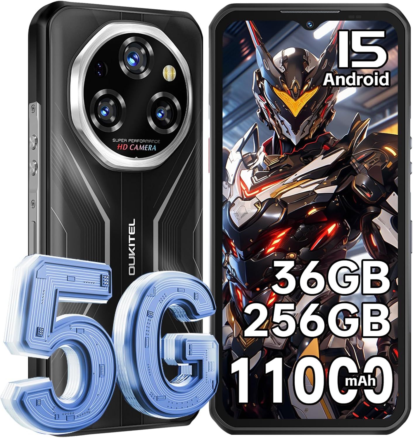 OUKITEL WP55 Pro 5G - Téléphone Incassable - vue 5