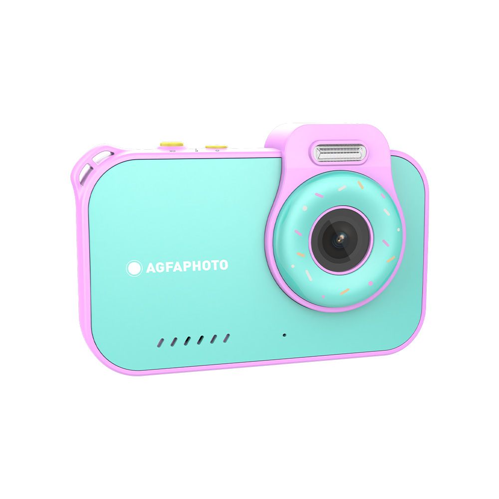 AgfaPhoto Realikids Cam Waterproof 2 ¿ Appareil Photo Enfant Étanche 12MP, Vidéo HD, Mode Selfie, Filtres et Cadres, Jeux Intégrés, Batterie Lithium - Bleu