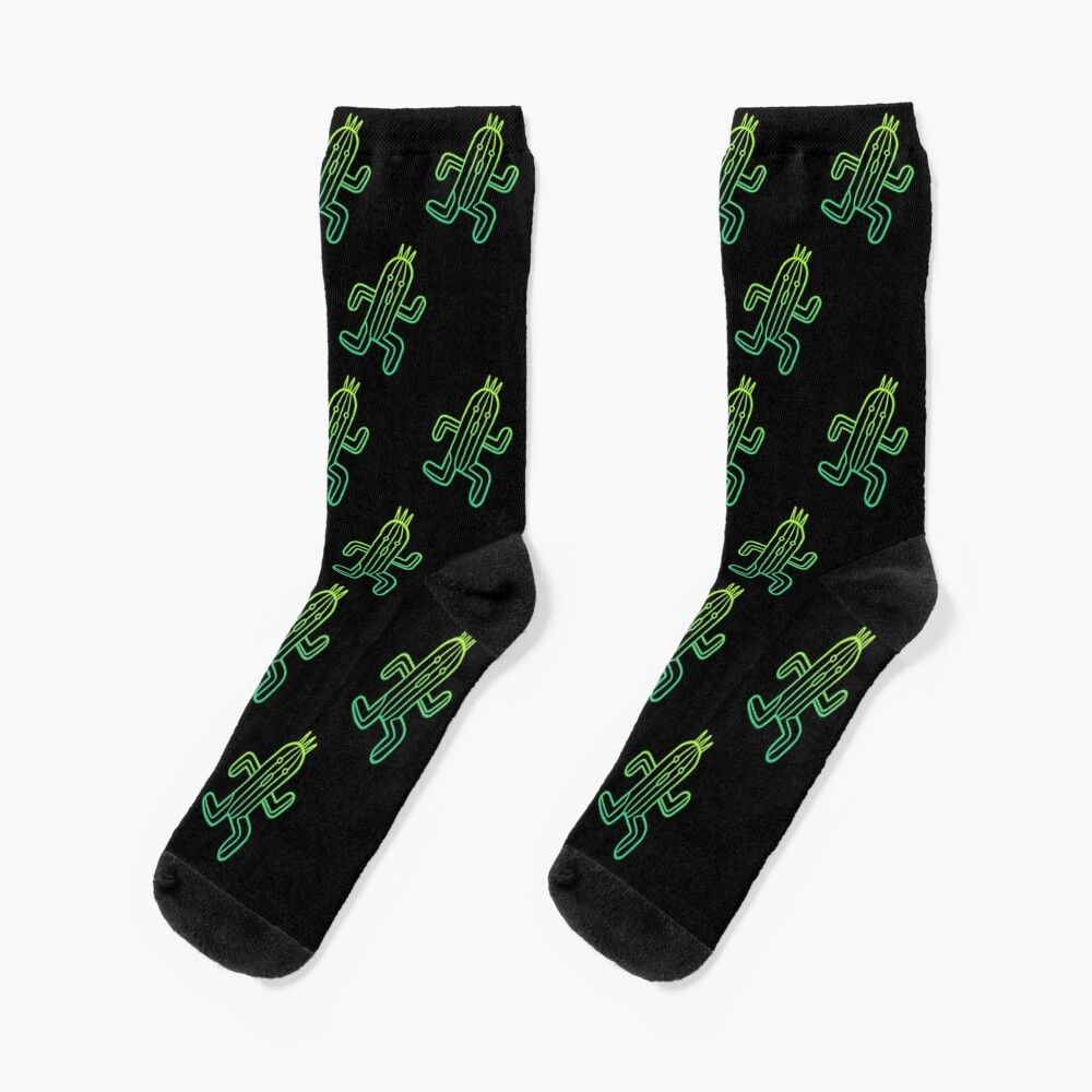 Chaussettes Taille Unique Final Fantasy - Cactuar Nouveauté Fantaisie Motif Fou Équipage Décontracté Pour Hommes Femmes