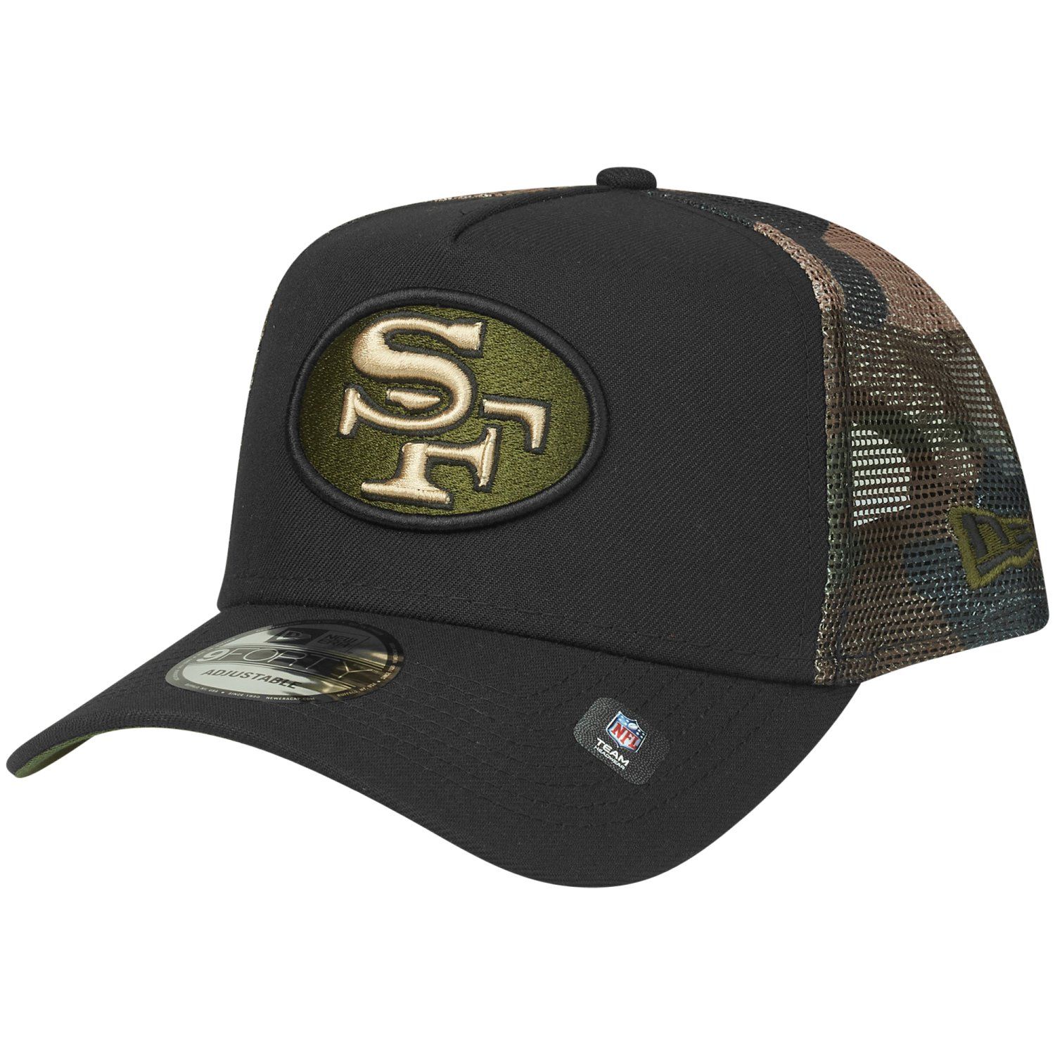 New Era Snapback Trucker Cap San Francisco 49ers Wood Camo