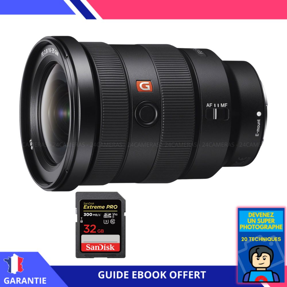 Sony FE 16 35mm f2.8 GM + 1 SanDisk UHS II 300 MB/ + Ebook 'Devenez Un Super Photographe' Objectif Sony FE pour Sony Hybride - vue 3