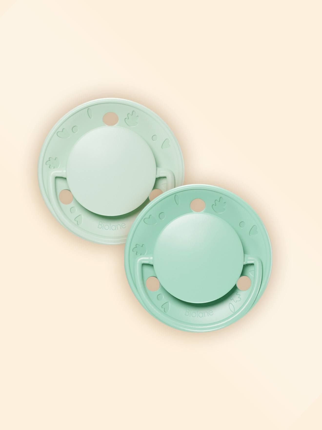 Sucette Ronde Caoutchouc Dès Biolane Le Lot De 2 Sucettes - vue 2