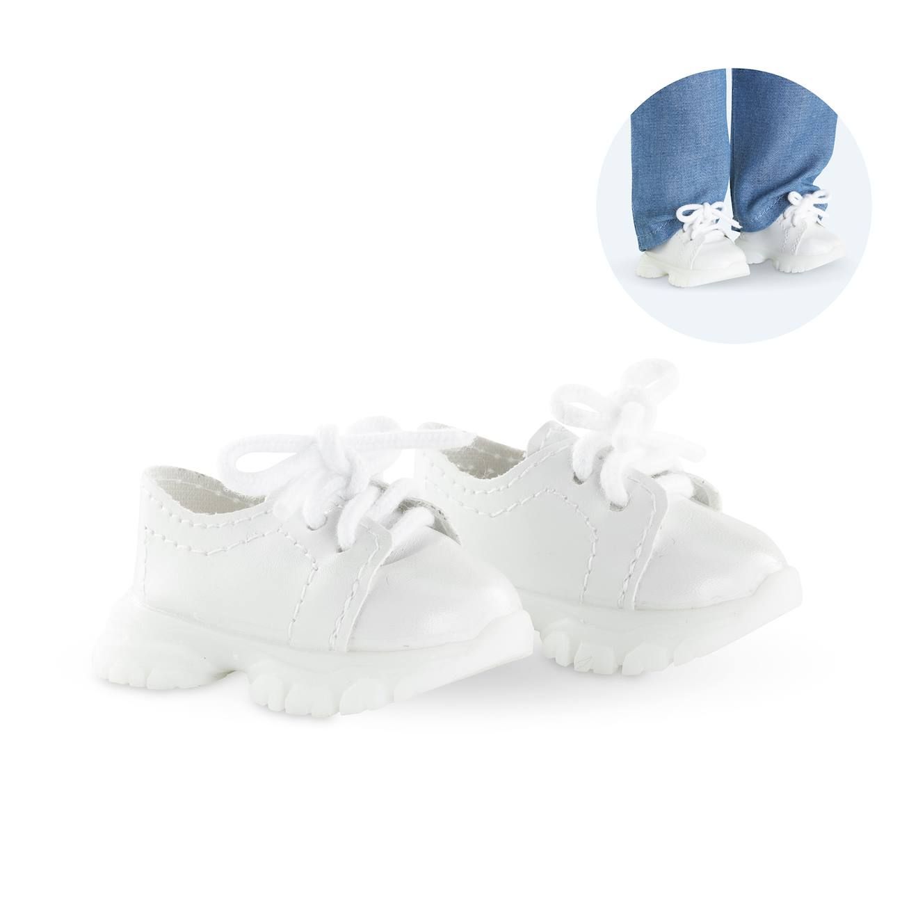 Vêtement pour ma poupée Corolle 36 cm : Baskets blanches de sport Corolle - vue 8