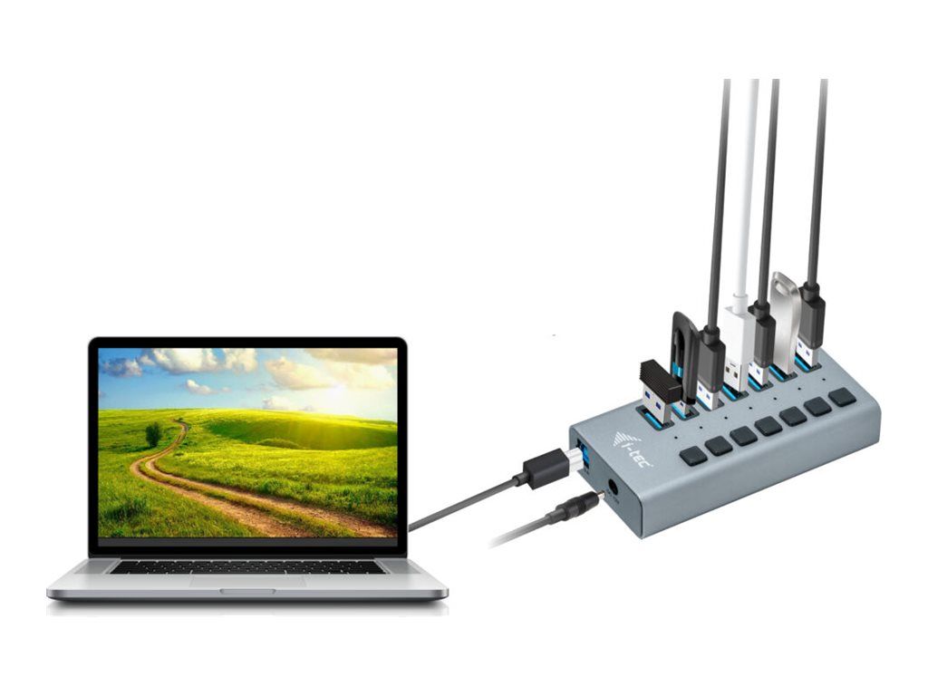 i tec USB 3.0 Charging Hub 7 Port + Power Adapter - vue 5