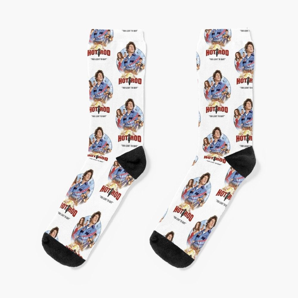 Chaussettes Taille Unique Hot Rod Movie Andy Samberg Nouveauté Fantaisie Motif Fou Équipage Décontracté Pour Hommes Femmes