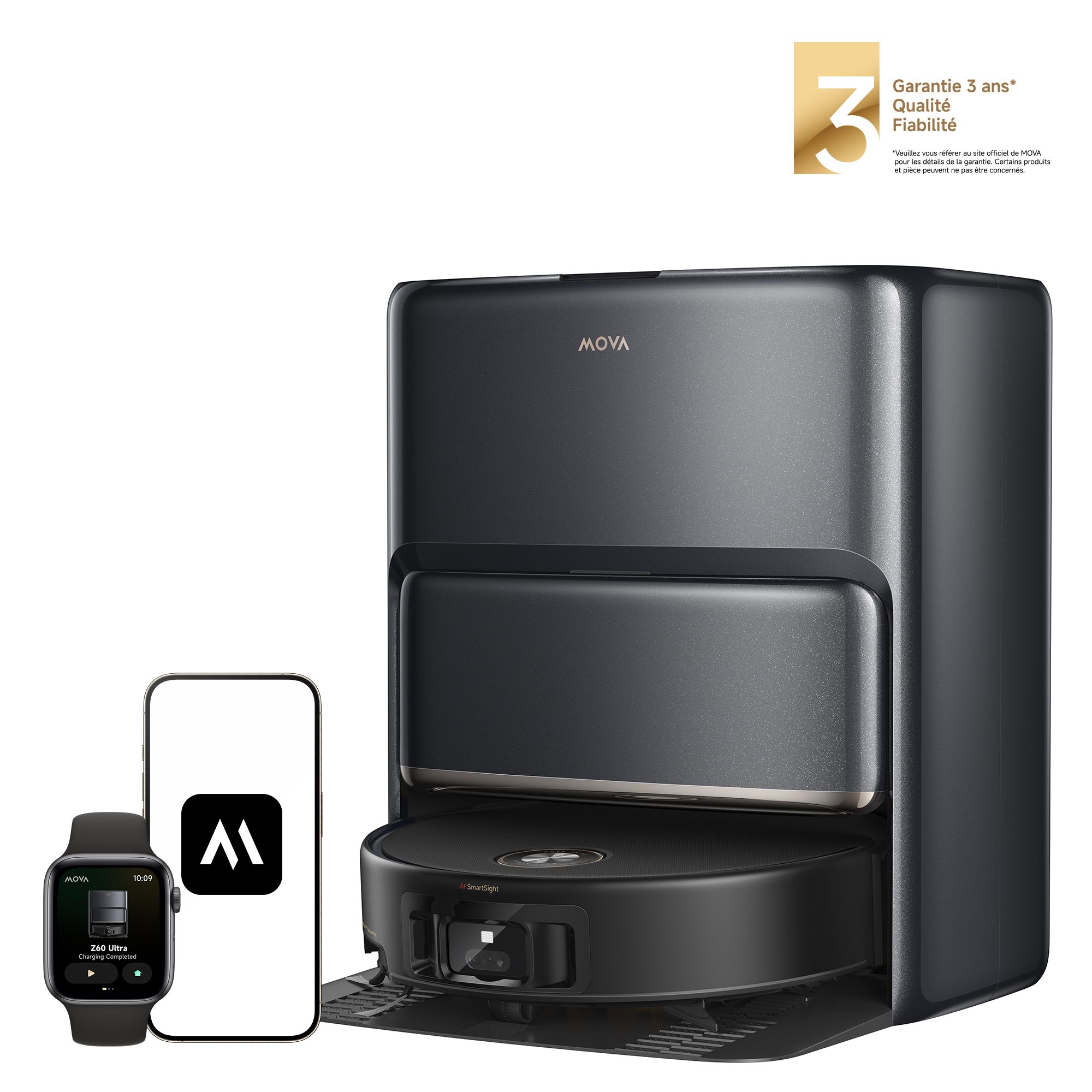 Aspirateur Robot Laveur MOVA Z60 Ultra Roller Complete - vue 6