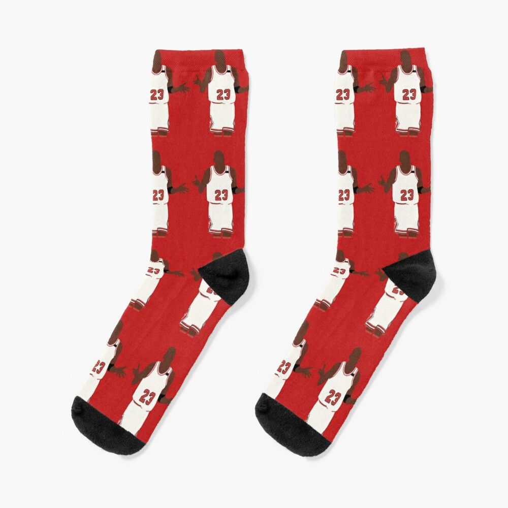 Chaussettes Taille Unique Michael Jordan Shrug Design Nouveauté Fantaisie Motif Fou Équipage Décontracté Pour Hommes Femmes