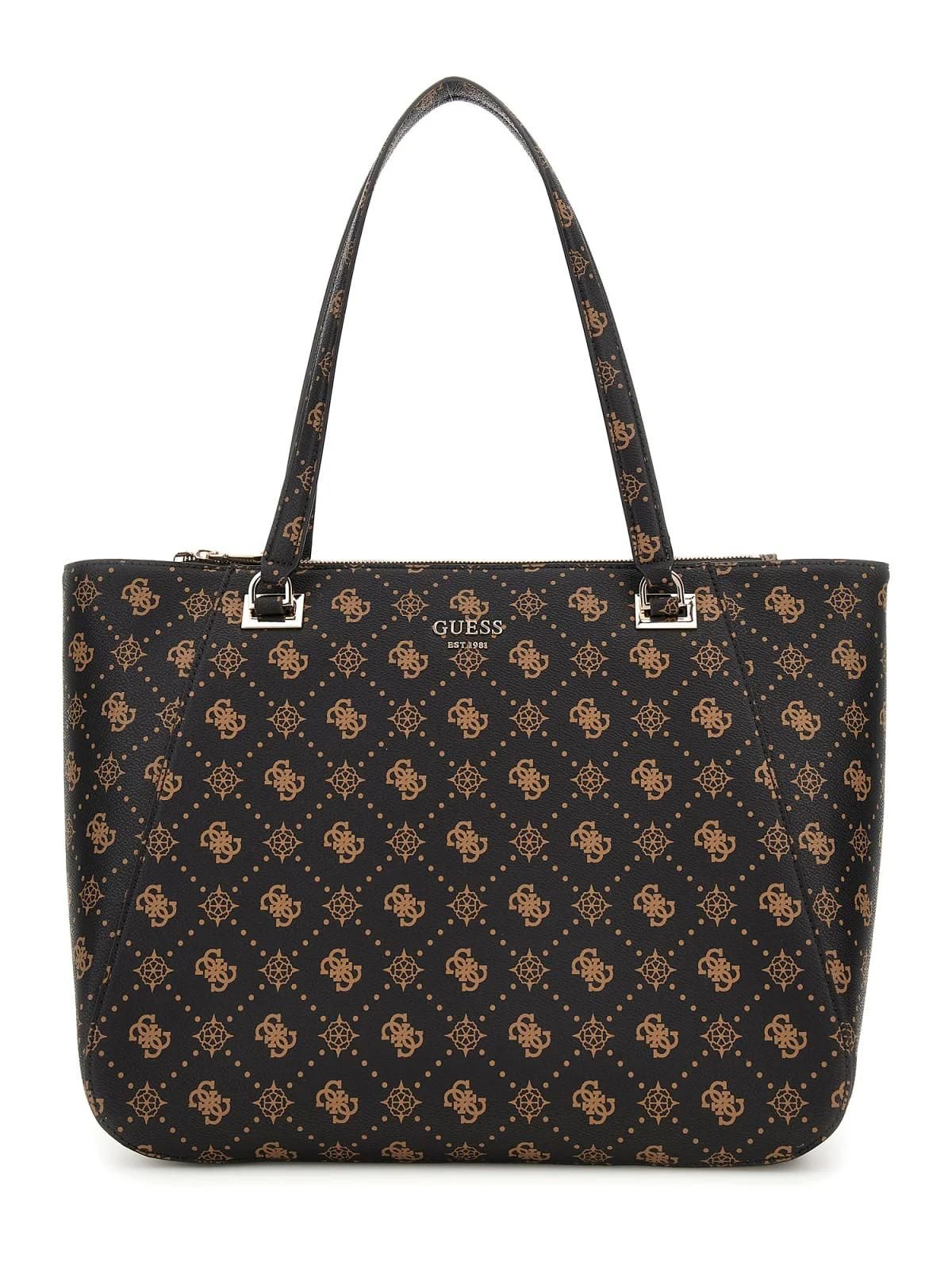 Guess Sac Voyage Calebra Tote Espresso Logo LP9536024