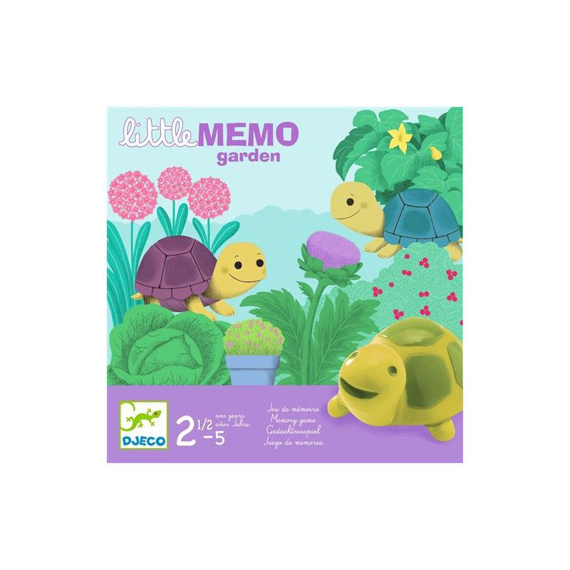 Jeu de Mémoire Visuelle pour Enfants Little Memo Garden avec Tortues Gourmandes Neuf - vue 2