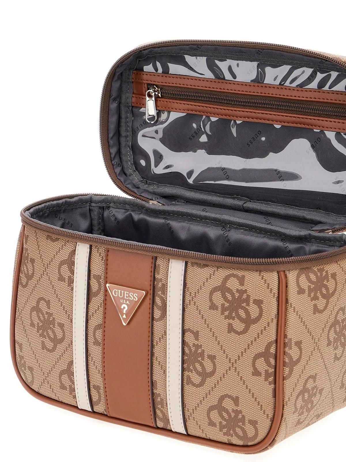 Guess Sac Voyage Erenia Toiletry Trai Latte Logo SO7838039 - vue 2