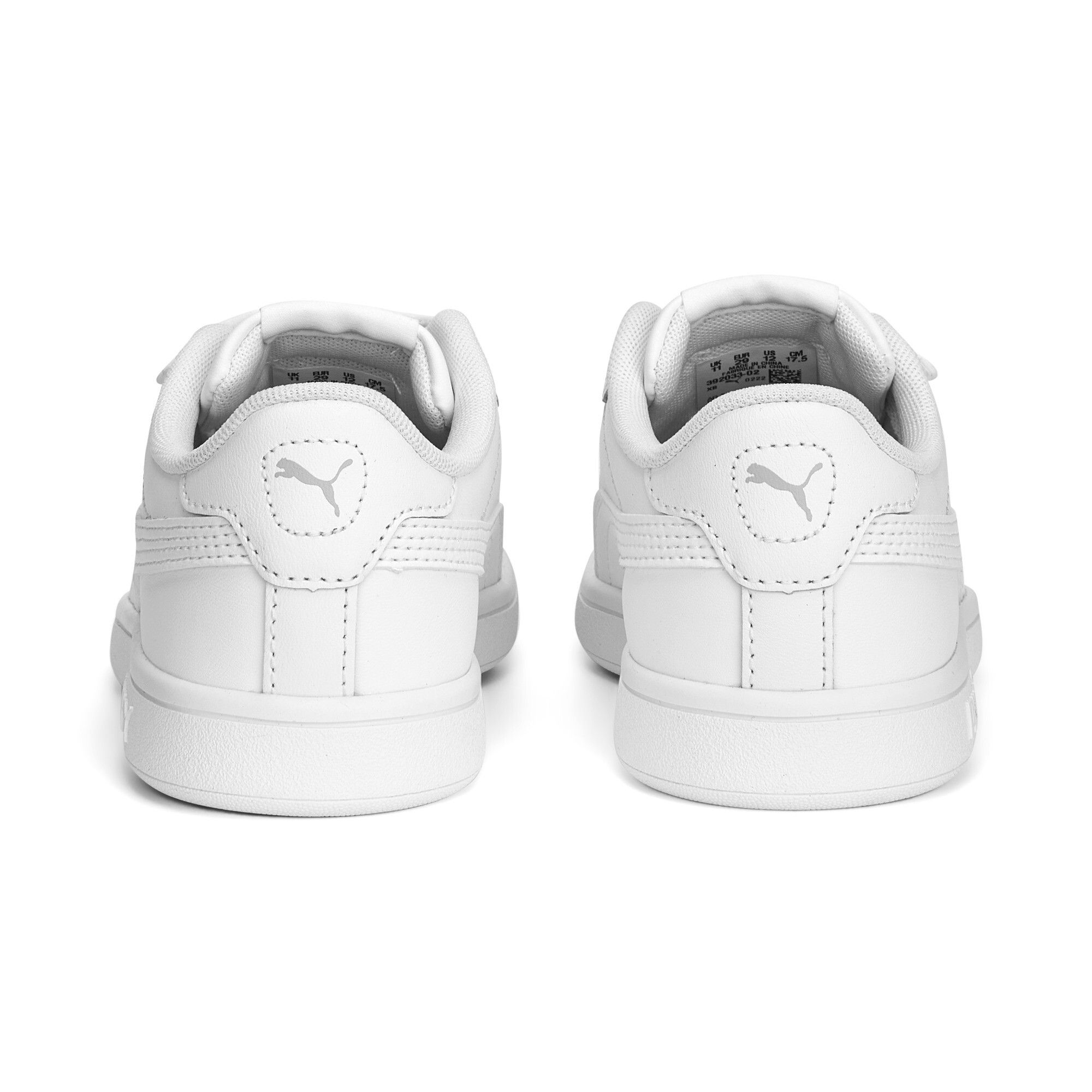 Puma Baskets À Fermeture Facile En Cuir Smash 3.0 Enfant, Chaussures, Blanc/Cool Light Gris, 35 Puma Baskets À Fermeture Facile En Cuir Smash 3.0 Enfant, Chaussures, Blanc/Cool Light Gris, 35