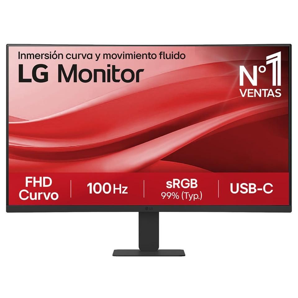 LG 27U421A-B - Écran LCD - incurvé - 27 - 1920 x 1080 Full HD (1080p) @ 100 Hz - VA - 250 cd/m² - 3000:1 - HDR10 - 5 ms - HDMI, USB-C