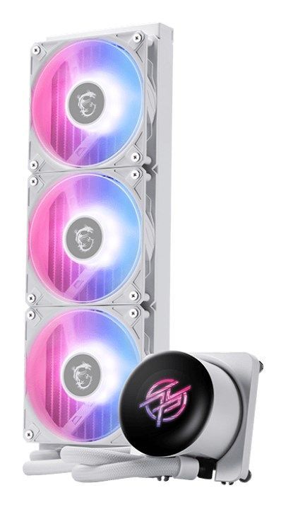 MSI MPG CORELIQUID P13 WHITE système de refroidissement d'ordinateur Processeur Refroidisseur de liquide tout-en-un 12 cm Blanc