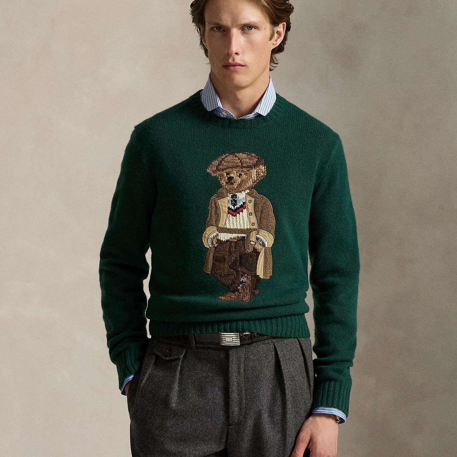 Pull droit Bear en laine - vue 4