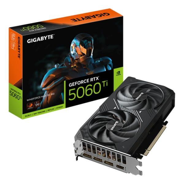 GIGABYTE GeForce RTX 5060 Ti WINDFORCE 8G Carte Graphique – 8 Go GDDR7 128 bits PCI E 5.0 2572 MHz Fréquence du processeur 3 x DisplayPort 1 x HDMI GV N506TWF2 8GD Neuf - vue 4