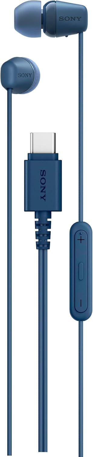 Écouteurs filaires USB-C Sony IER-EX15C avec micro Bleu Écouteurs filaires USB-C Sony IER-EX15C avec micro Bleu