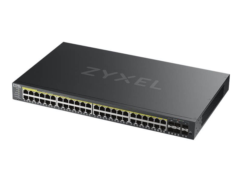 Zyxel GS2220 50HP Commutateur Géré 44 x 101001000 PoE+ + 4 x SFP Gigabit combiné + 2 x Gigabit SFP Montable sur rack PoE+