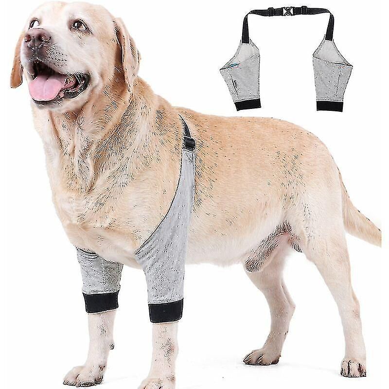 Coudi¿¿Res Pour Chien R¿¿Glables Couvre-Jambes Avant Chirurgie Pour Animaux De Compagnie Blessure R¿¿Cup¿¿Ration Protection Orth¿¿Se 1 Paire M