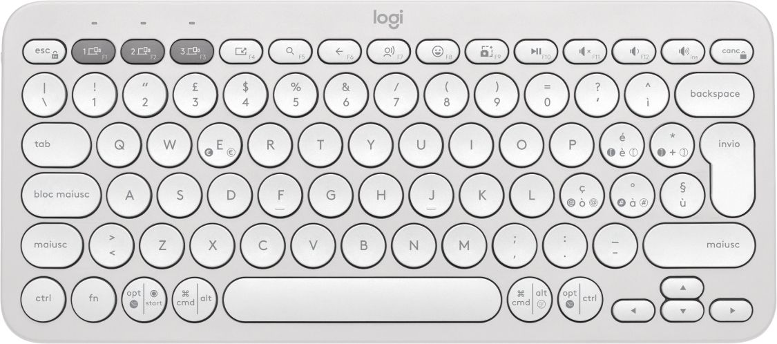 Clavier Logitech K380s QWERTY Italien Bluetooth - vue 2