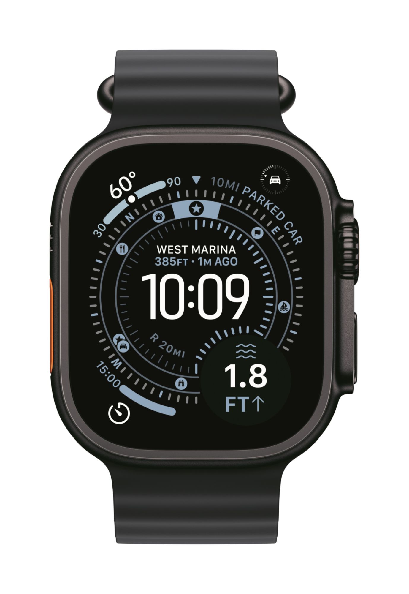 Apple Watch Ultra 3 GPS + Cellular 49mm Black Titanium Case with Black Ocean Band APPLE