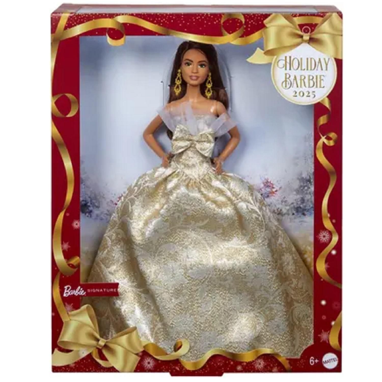 Barbie Poupée Joyeux Noël Poupée châtain JBH97 - vue 2