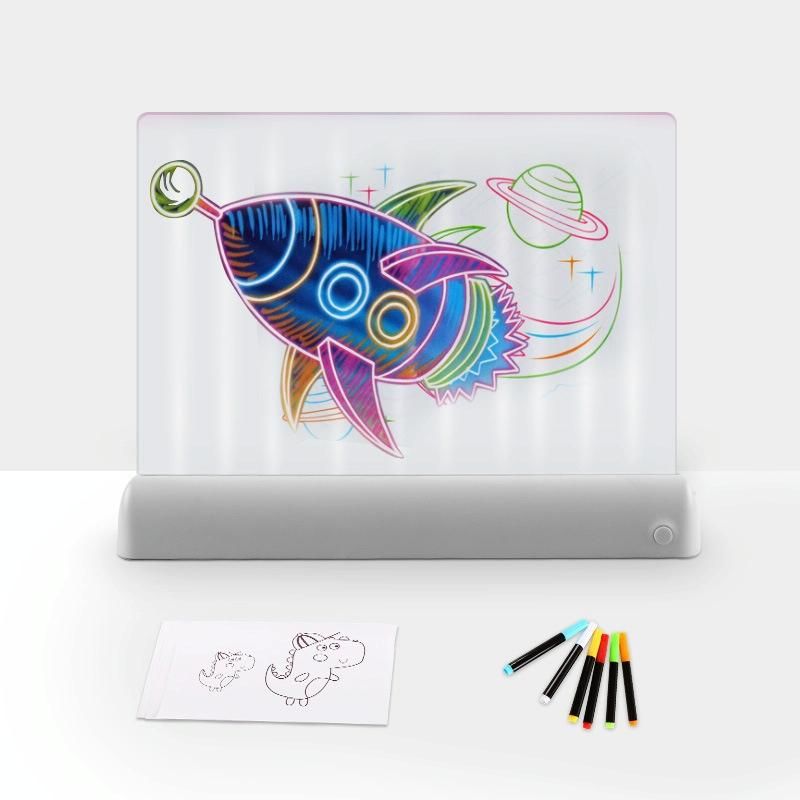 Tablette Graphique LED Enfant Peinture 3D Fluorescente Éducative Cadeau Magique YONIS - vue 5