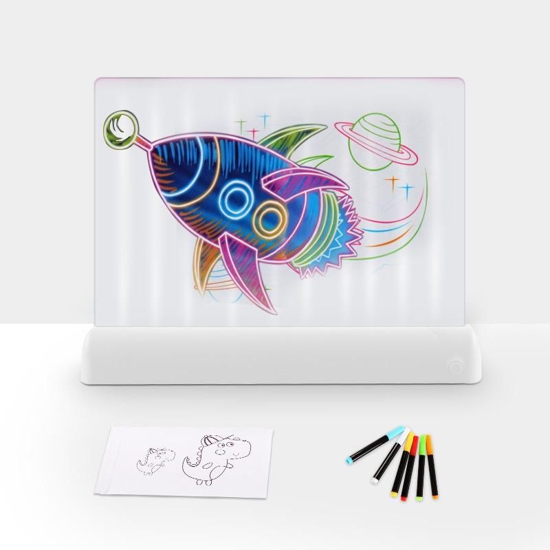 Tablette Graphique LED Enfant Peinture 3D Fluorescente Éducative Cadeau Magique YONIS - vue 3