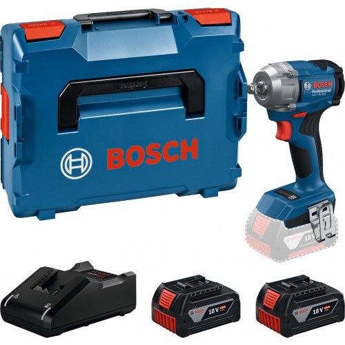 Boulonneuse à chocs sans fil 18V GDS 18V 350 + 2 batteries 4Ah et chargeur 06019M5022 BOSCH