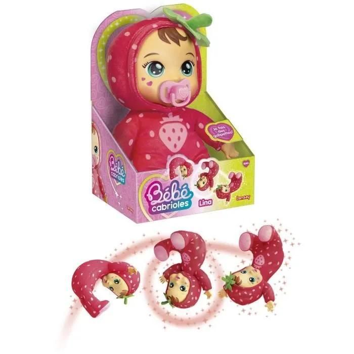 Poupon LANSAY Mon bébé cabrioles Lina la fraise Dès