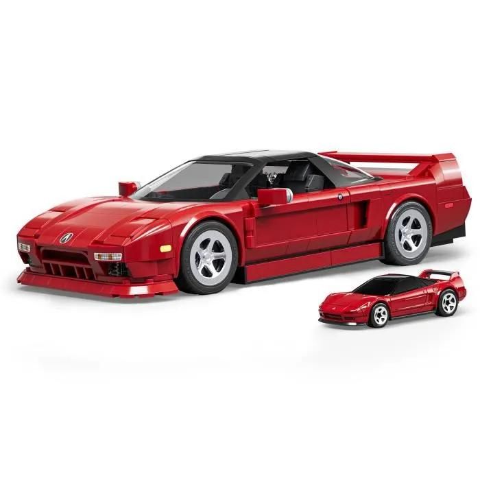 Hot Wheels - Coffret de Construction NSX Acura des Années 90 - Mattel Brick Shop - JFT17