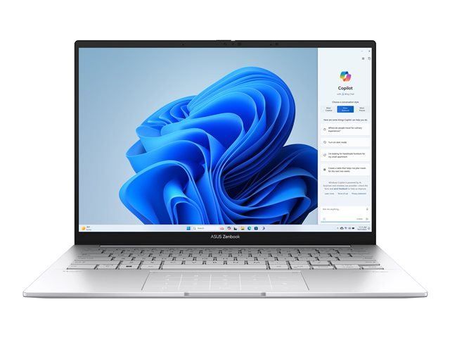 ASUS Zenbook 14 OLED UX3405CA QL224W Intel Core Ultra 5 Ordinateur portable 35 6 cm 14 Écran tactile WUXGA LPDDR5x SDRAM SSD Wi Fi 7 802.11be Windows 11 Home Neuf