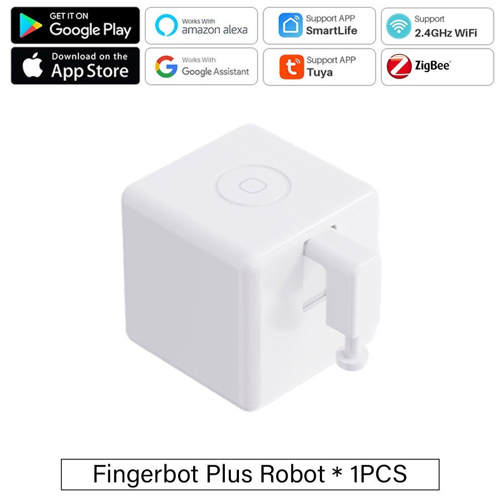 Zigbee-Wh Tuya Zigbee-Robot Button Pusher Switch Bot, Bluetooth Fingerbot Plus, Smart Home, Fonctionne avec Alexa, Google Home, Smart Life App ""Nipseyteko